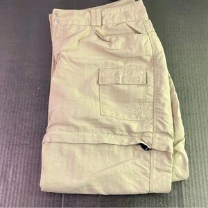 The North Face Light Tan Outdoor Convertible Pants Size 10